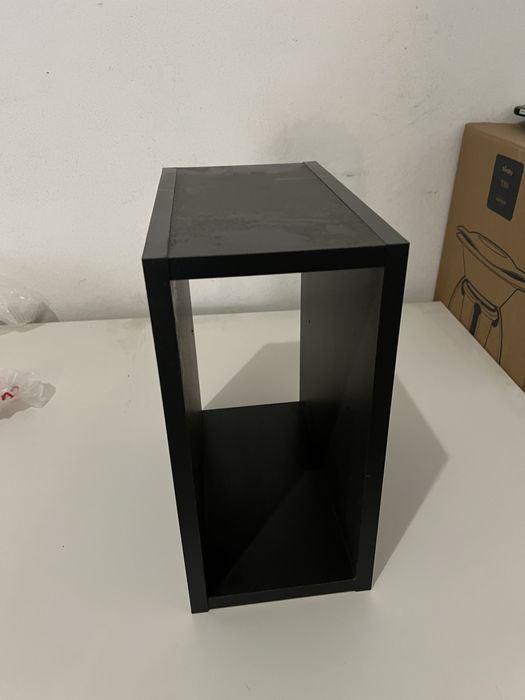 Cubo madeira castanho