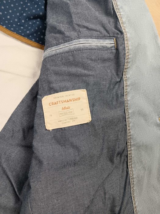 Niebieska casualowa marynarka męska Camel Active rozmiar 50
