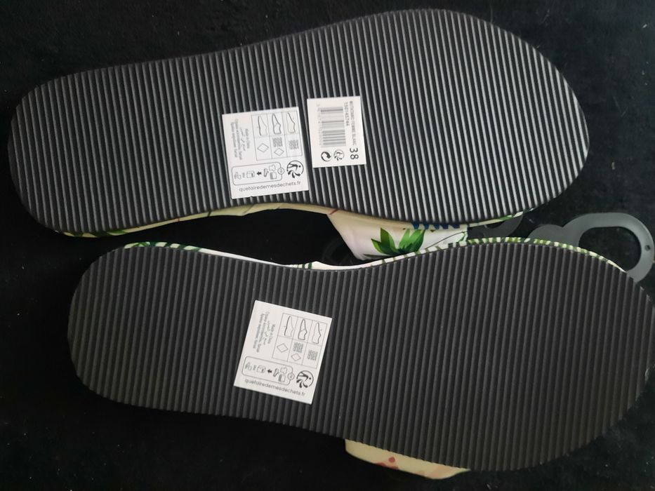 Klapki damskie, rozmiar 38