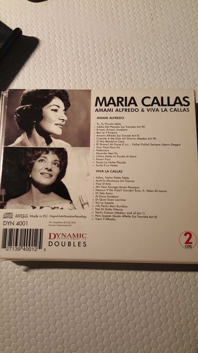 2 CD Maria Callas - Álbum Duplo (Portes incluídos)