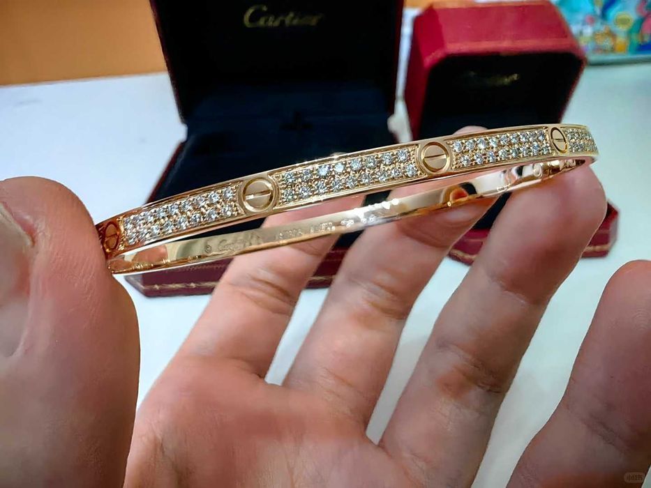 CARTIER LOVE Bransoletka złota z gipsówki