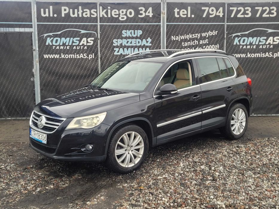 VW Tiguan 2.0TDI DSG 4motion 140KM 2007r * skóry panorama dwa kpl opon