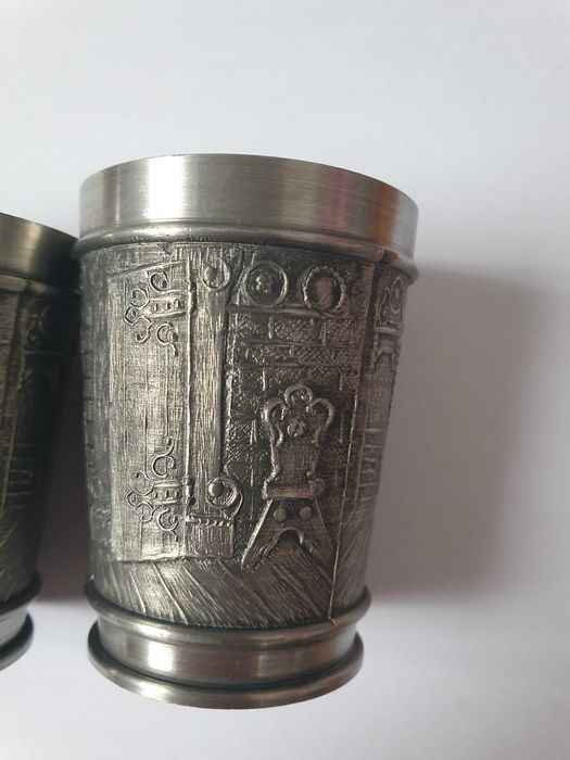 Kieliszki cynowane Zinn