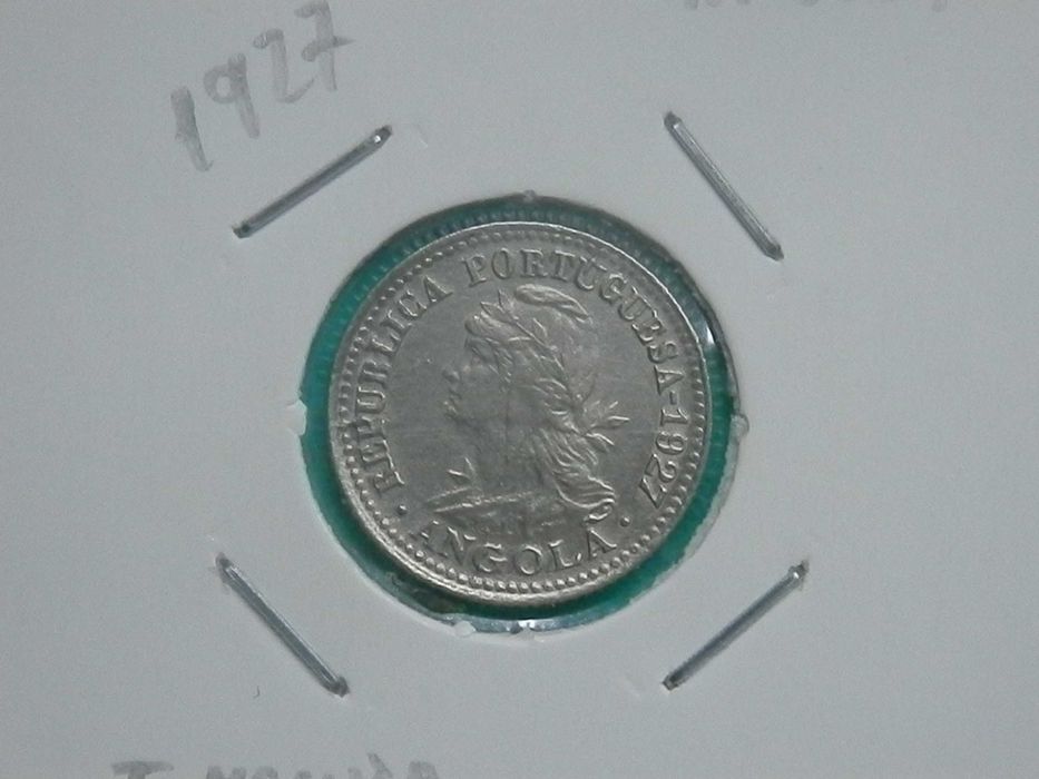 1235 - Angola: I Macuta (5 centavos) 1927 alpaca, por 6,00