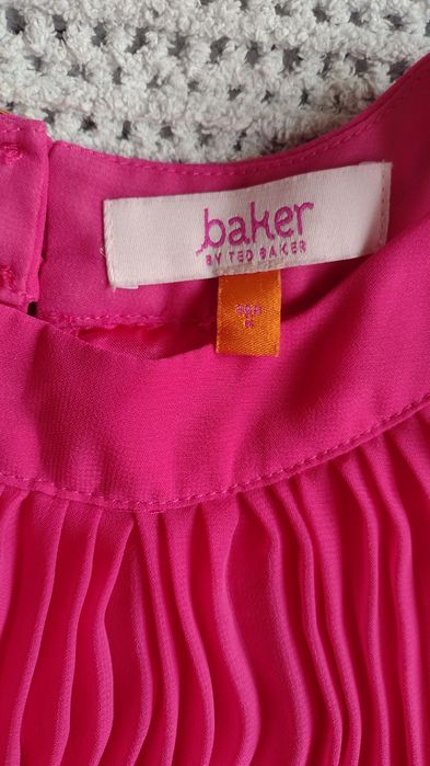 Ted Baker sukienka plisowana r. 116, 122, 128 różowa wizytowa wesela i