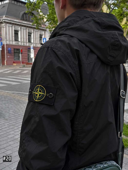 Новая Куртка Stone Island / Черная Ветровка Стон Айленд / XS S M L XL XXL