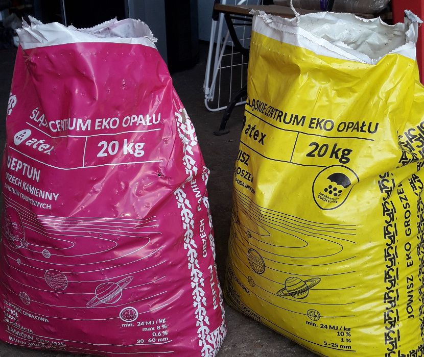 wegiel ekogroszek mial koks  wszystko workowane tanio