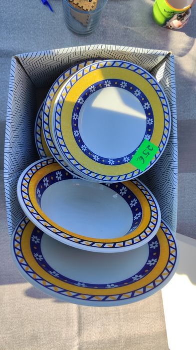 Conjunto de pratos cerâmica