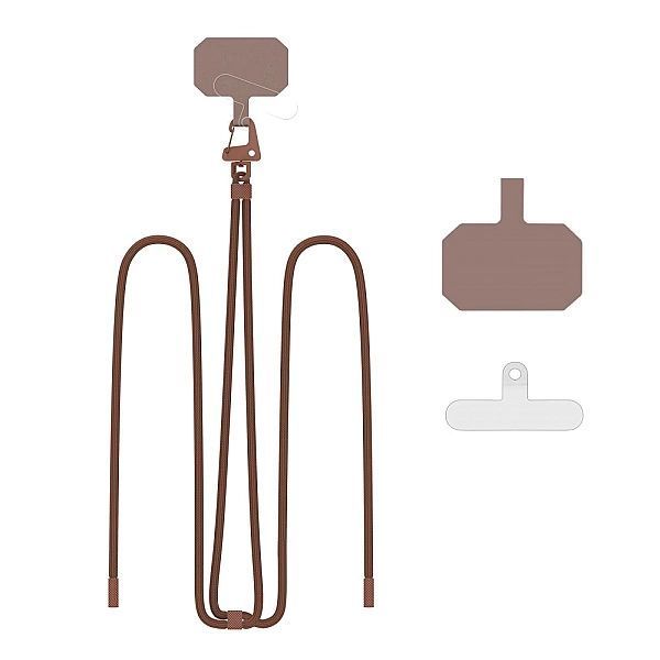 Tech-protect C5s Rope Crossbody Strap Chocolate Brown