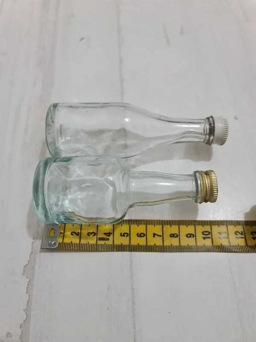 Coleção Conjunto Lote Pack Garrafas Vidro Pequenas Amostras Vintage