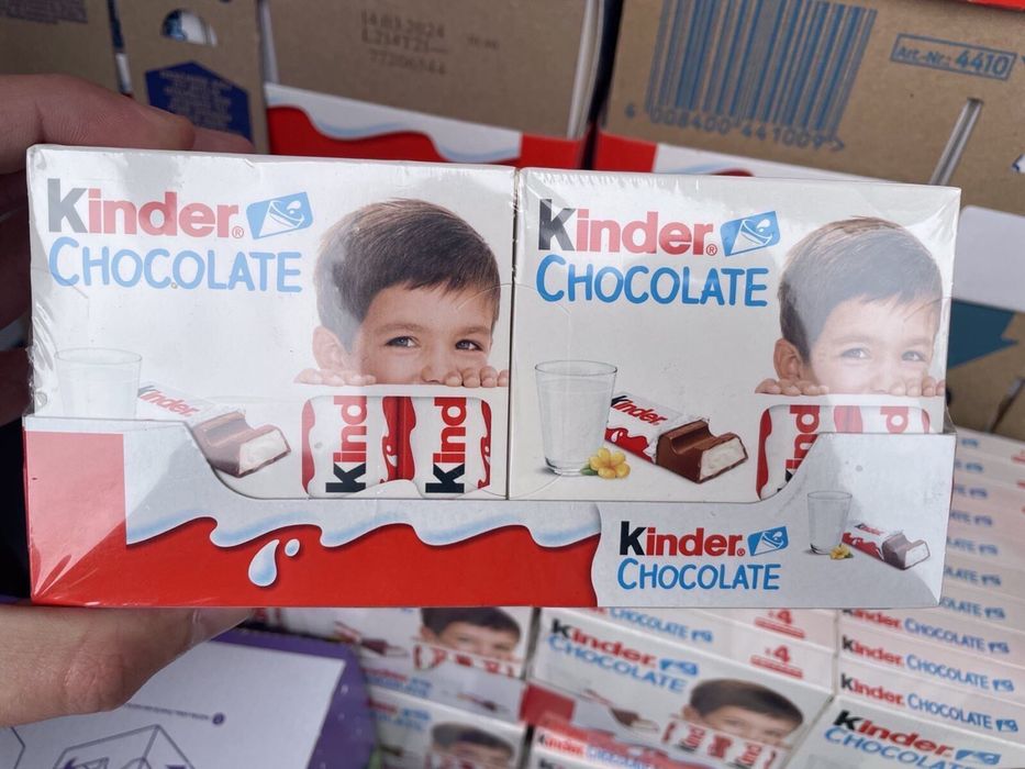 Шоколад Кіндер т4 50г / Kinder chocolate 50g / Киндер палочки
