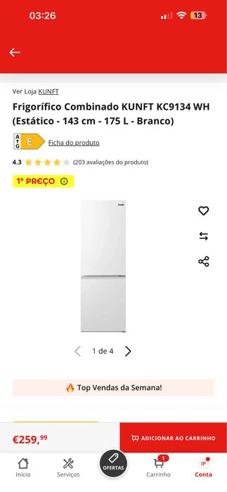Frigorifico combinado kunft