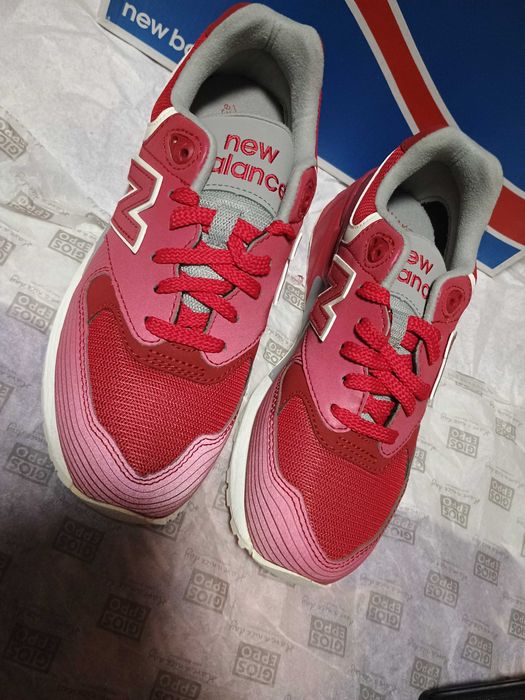 czerwone nowe buty new balance 37,5 wkładka ok 24 cm