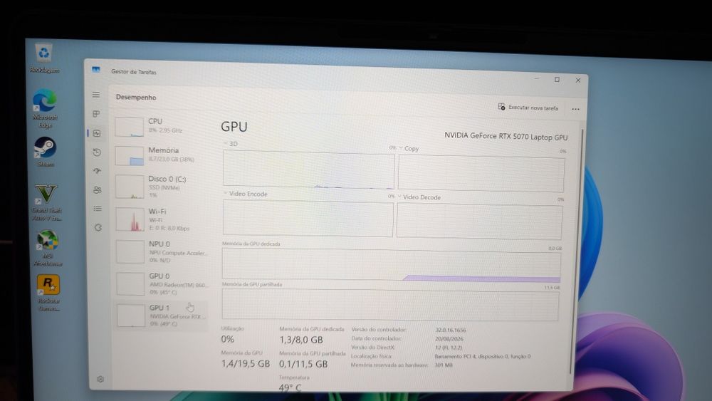 HP Omen RTX 5070 Ryzen aí 7 350 com garantia