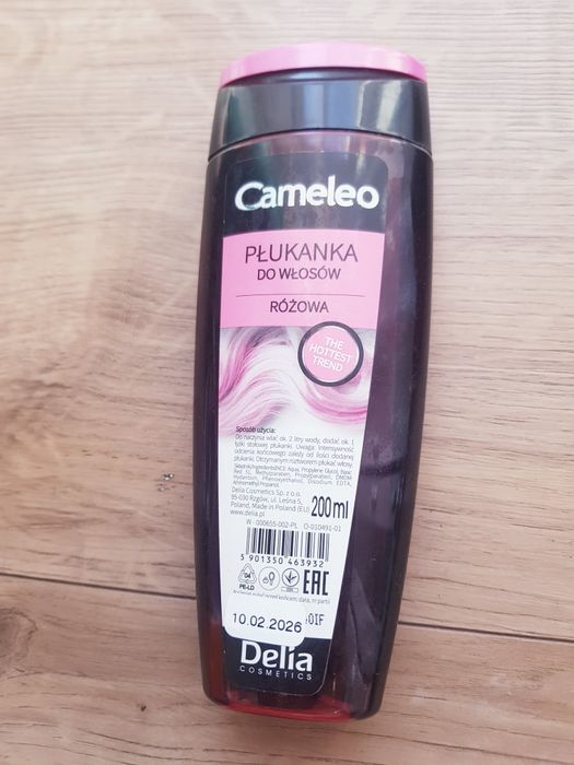 Płukanka do włosów różowa Cameleo Delia 180ml