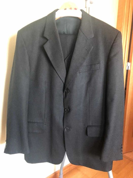Fato de Cerimónia Preto com Colete, Inverno, T54