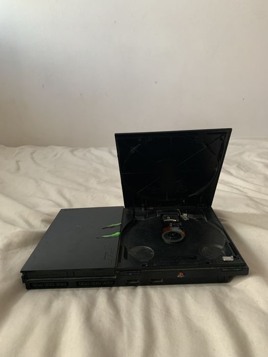 playstation 2 com acessórios e jogos