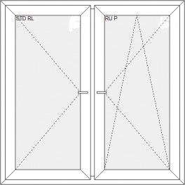Super oferta OKNO "150x150" białe 6-komorowe 1465x1435