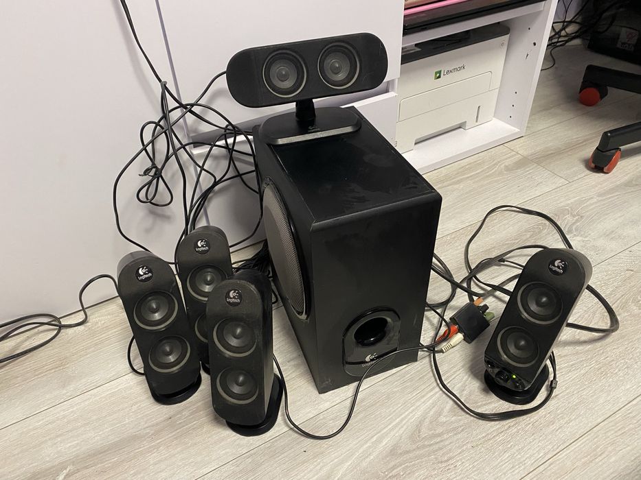 Logitech 5.1 100% sprawne glosniki komputerowe