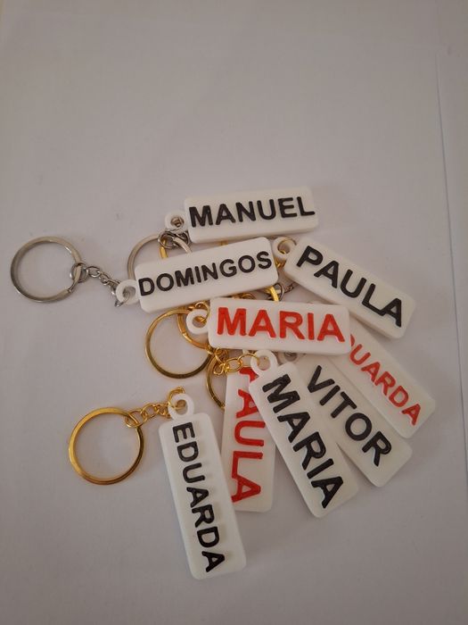 Porta chaves nomes personalizados