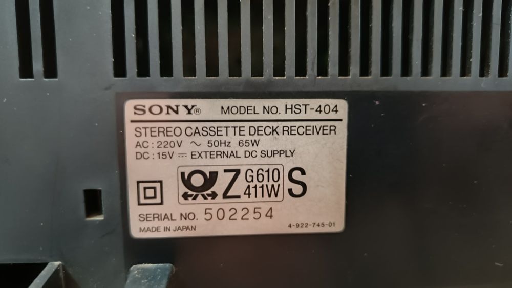 Unikatowa wieża Sony HST-404 + odtwarzacz Cd CDP-S27