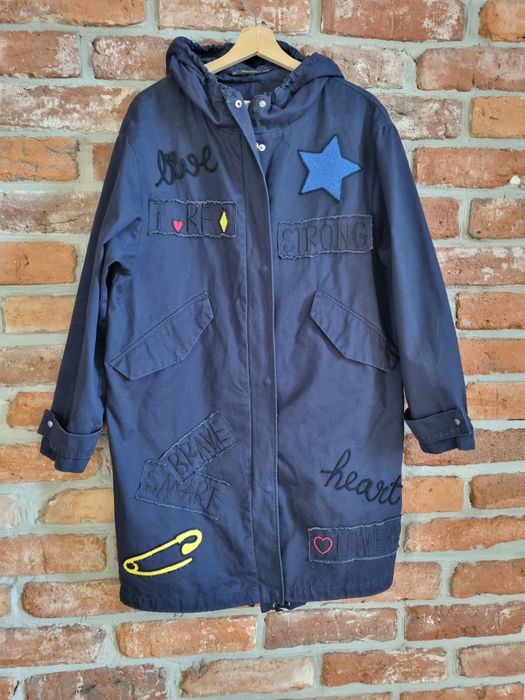 Granatowa parka Zara