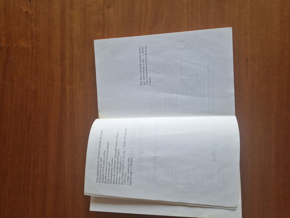 A Evol. Cósmica e a orig. da Vida; Últ. Notíc. Cosmos