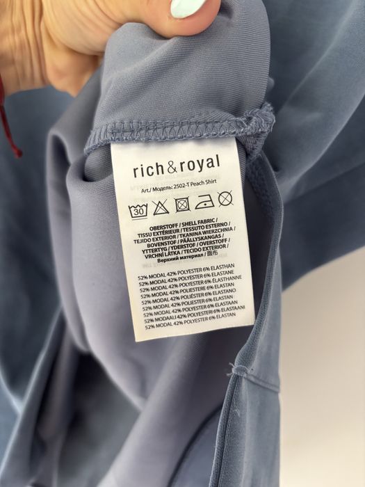 Rich & Royal bluza basic Modal bluzka oversize