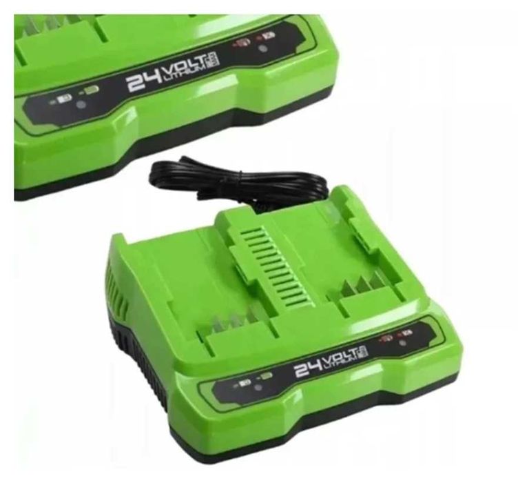 Ładowarka do akumulatorów Greenworks podwójna 24V 2A G24X2UC2
