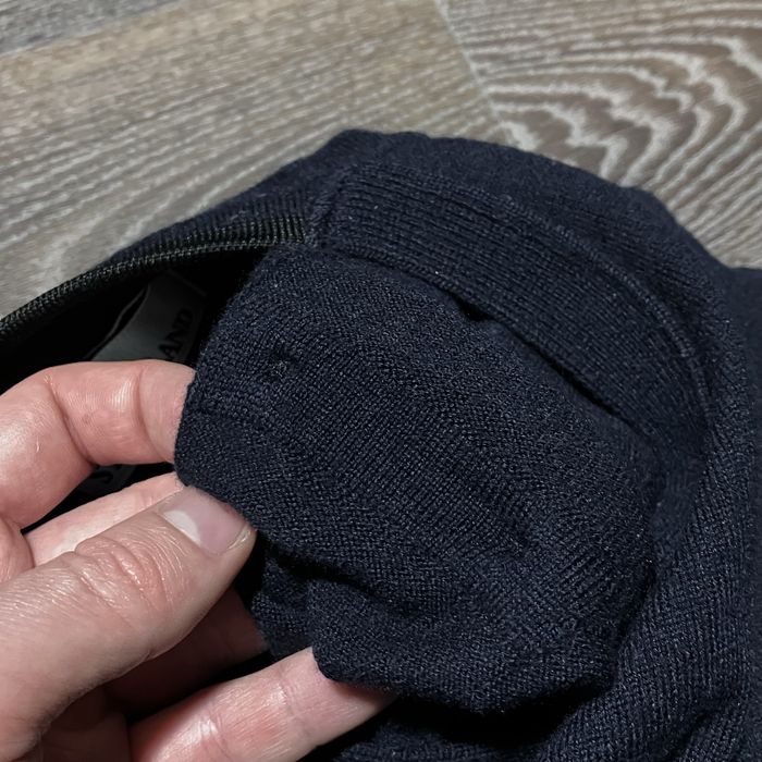 Оригинальный свитер Stone Island navy blue wool knitted jumper size S