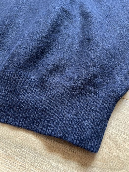 Grubszy sweter granatowy 100% wełniany GANT M