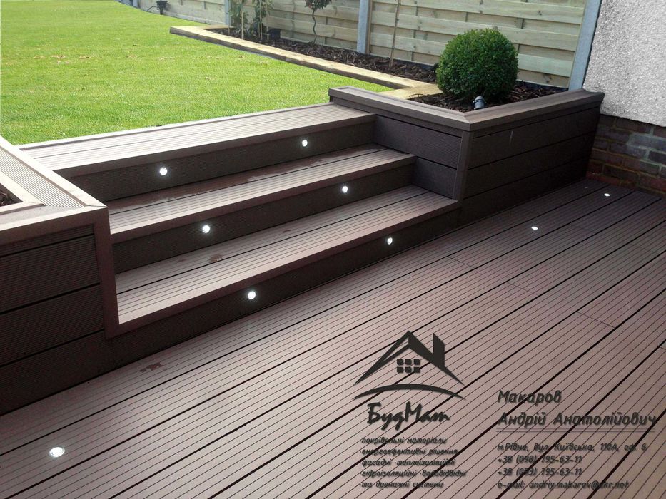 Терасна дошка ДПК — заміна дерева, не боїться води та морозу