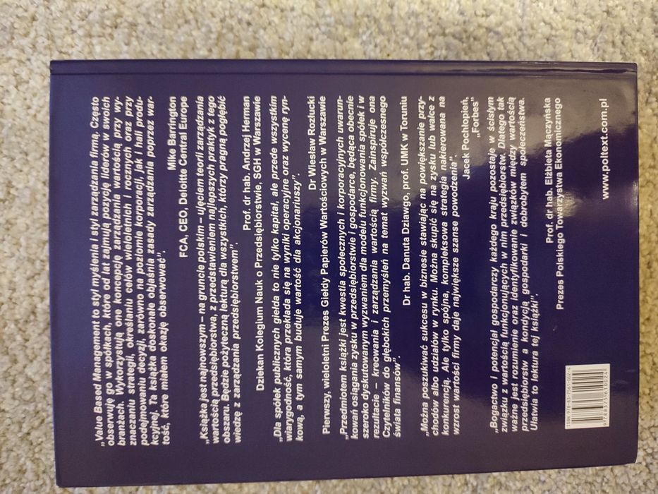 Value Base Management koncepcja, narzędzia, przykłady