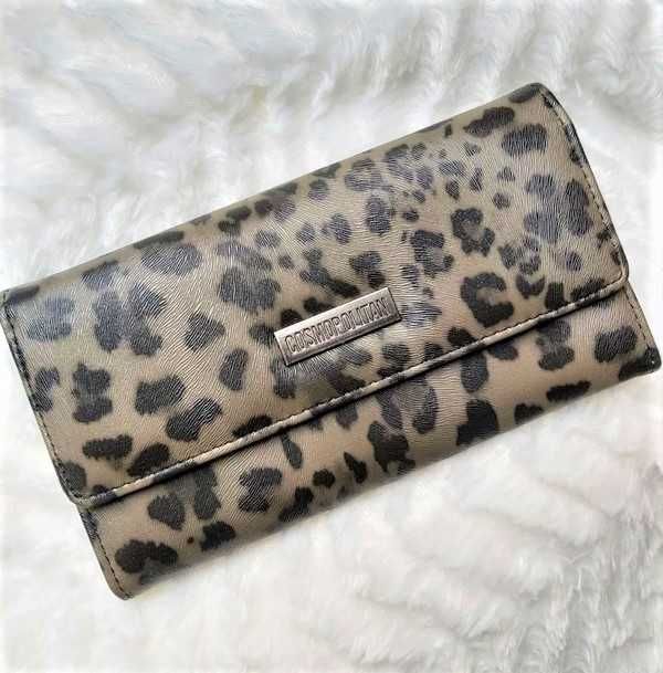 Portfel Damski Cosmopolitan Duży Skórzany Kieszonka Przegrody na Karty