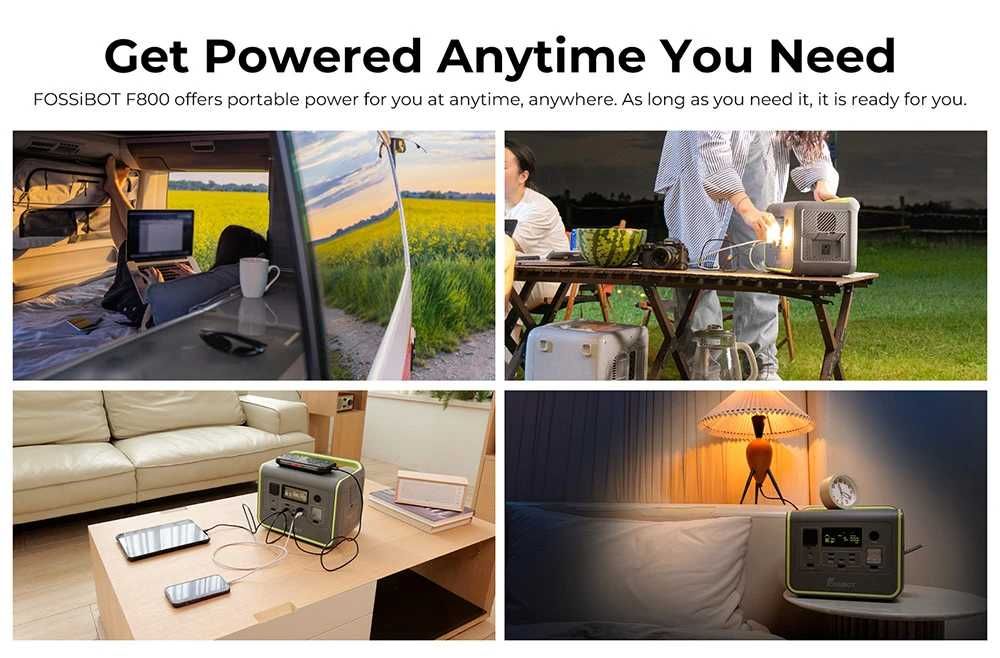 Fossibot F800 Фосібот зарядна станція 800w 512Wh LiFepo4 (В НАЯВНОСТІ)