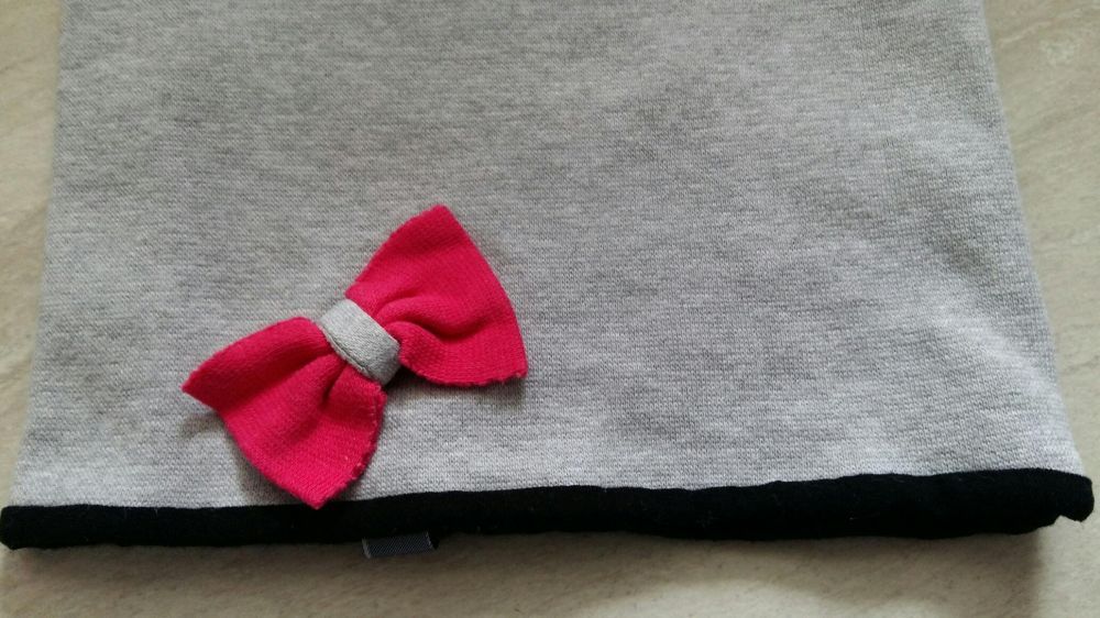 Komplet czapka + komin, minnie, kokardki !