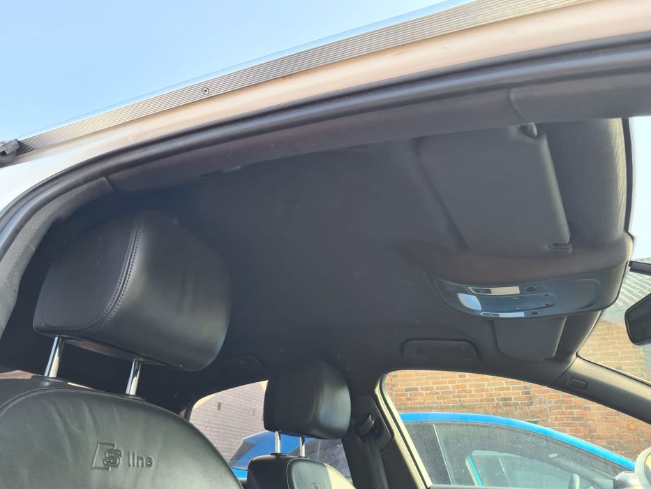 Podsufitka czarna s-line Audi A6 C7 sedan słoneczniki lampki słupki