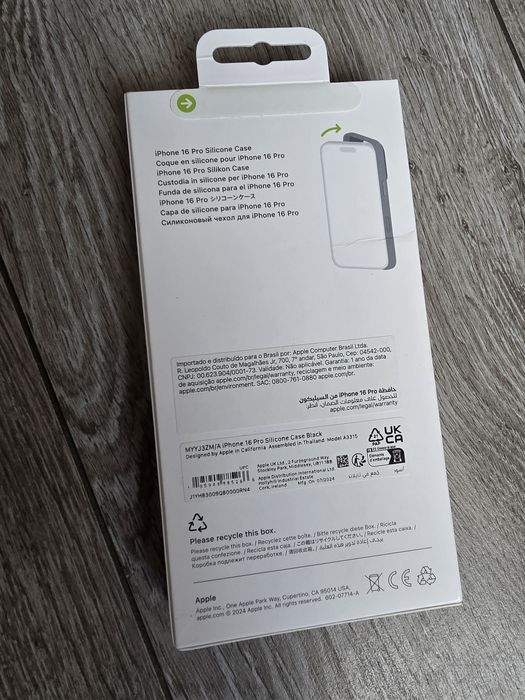 Apple Silicone Case with MagSafe Black iPhone 16 Pro (MYYJ3ZM/A)