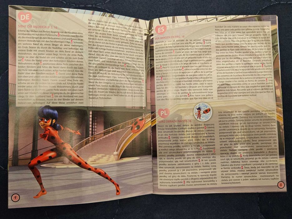 Biedronka i czarny kot - zestaw do projektowania bransoletek