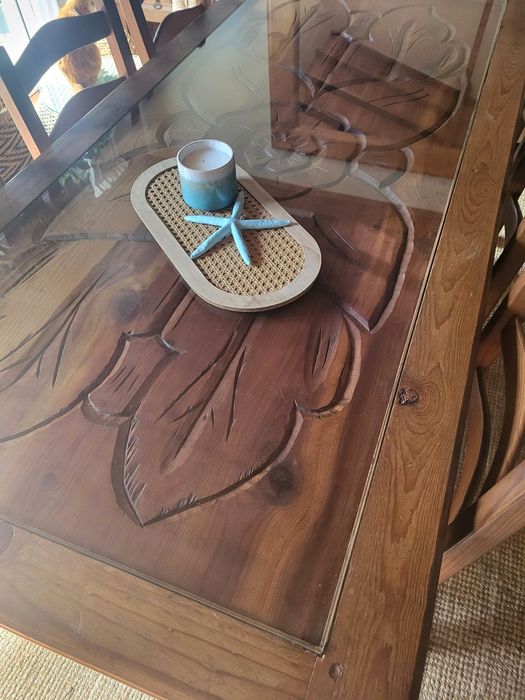mesa, refeições, talha,  mexicano, rustico