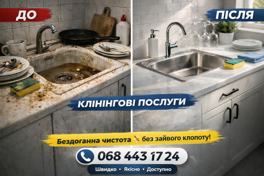 Генеральне прибирання квартир Житомир. Мойка окон, Химчистка мебели |