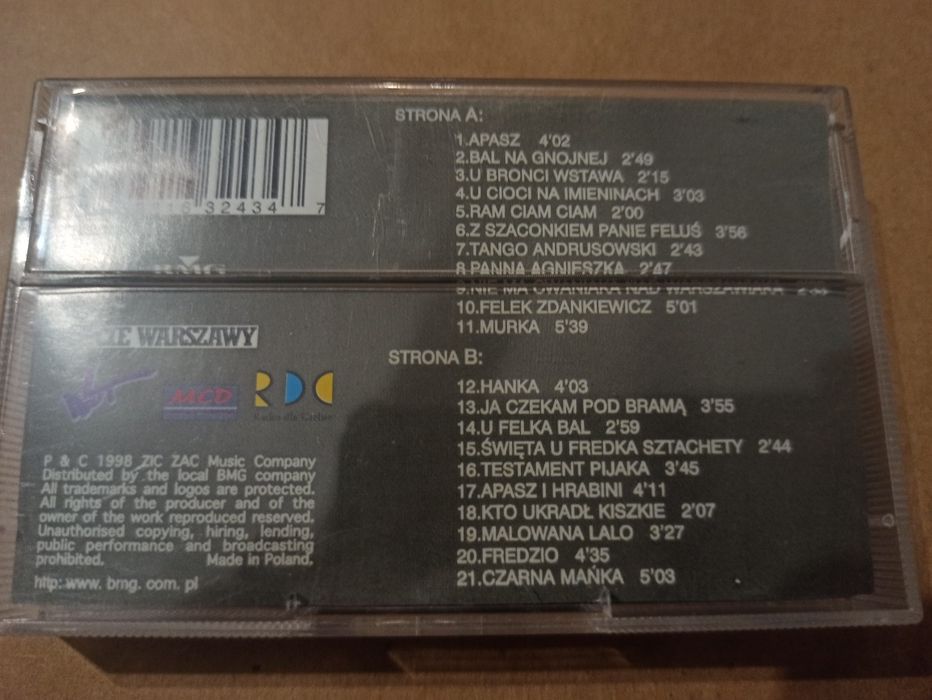 Kaseta magnetofonowa Stasiek Wielanek