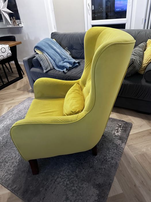 Fotel z firmy Meble Best, zolty