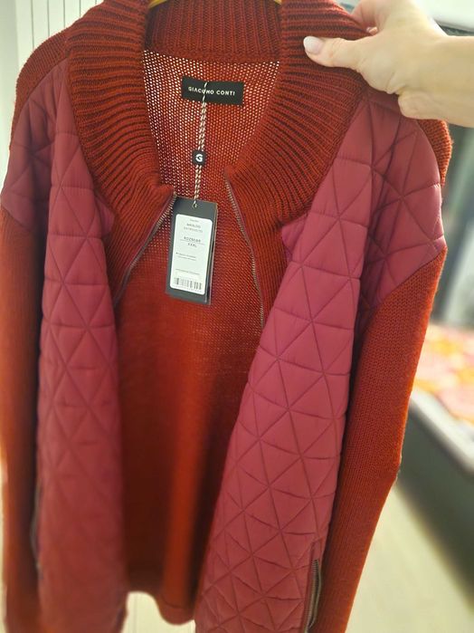 Sweter fifmy Giacomo Contii nowy bordowy