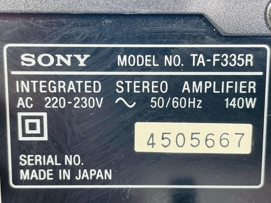 Wzmacniacz Sony TA F 335r Japan 2x75W 4ohm Dobór Audio  SKUP SERWIS