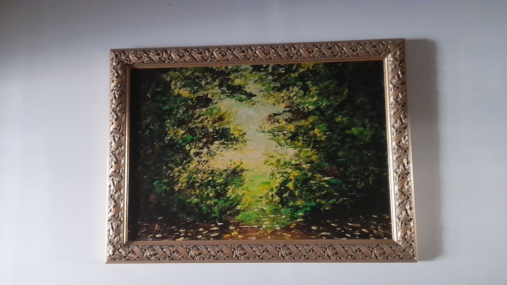 Lote de 3 Quadros Grandes com Molduras Douradas (Para Desocupar)