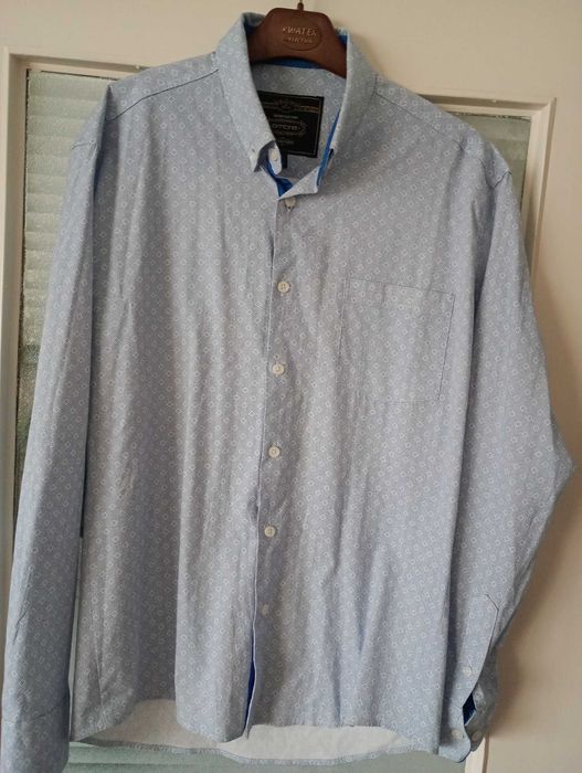 Koszula niebieska Ombre we wzór rozmiar M