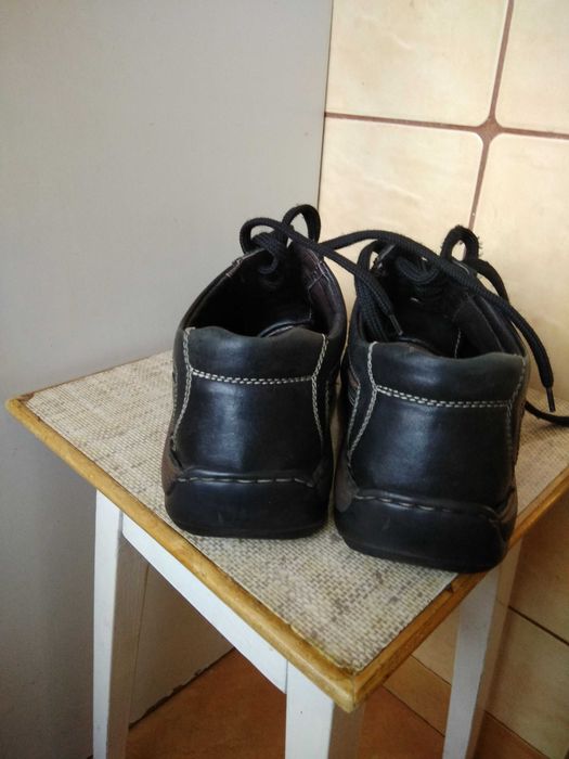 Buty półbuty skórzane czarne rozmiar 43 wkładka 28cm