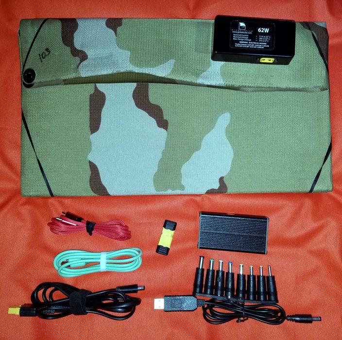 Гибкая солнечная панель пехоты США Globalsolar 62W 32в.