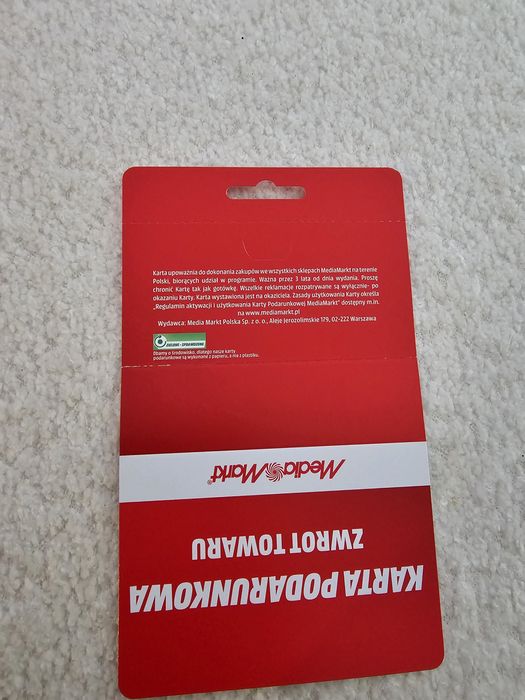 Karta podarunkowa Media Markt